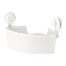 이케아 티스켄 흡착식코너선반유닛 화이트 30x20x17cm