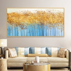 가온나래 황금 나무 숲 전체수 집에서하는취미 보석 십자수, 100x49cm