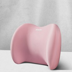바른하나 차량용 메모리폼 허리쿠션, 핑크, 2개