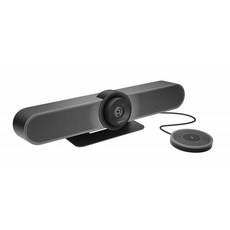 Logitech 소규모 회의 실용 로지텍 MeetUp 및 확장 마이크 HD 비디오 및 오디오 회의 시스템-블랙, 단일상품