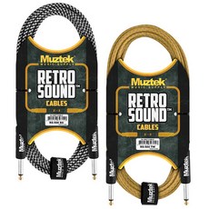 국산 뮤즈텍 기타 케이블 RS-500 (5m) 일자형 노이즈리스 Straight+Straight 색상 택, 블랙색상RS-500BS(5m), 1개