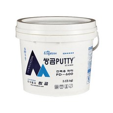 쌍곰 퍼티 5kg 빠데 벽구멍메꿈, 반코팅장갑