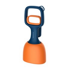 개 야외 걷는 화장실 삽 똥 집게 애완 동물 똥 피커, Orange, 1개