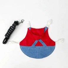 토끼 드레스 휴일 의상 귀여운 꽃 하네스 가죽 끈 흰 족제비 새, B.m, 1개