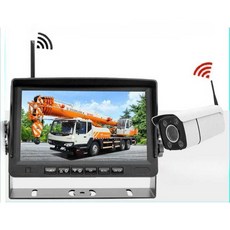 크레인 붐 무선 카메라 건설 현장 산업용 포크레인, 7인치 무선(30배줌 헤드) 64G