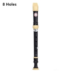 1 pcs 조정 가능한 68 홀 트레블 플루트 롱 플루트 abs 무독성 소프라노 레코더 클라리넷 초급 플루트 목관 악기, 중국, 8 홀 블랙