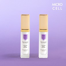 [1+1] 마이크로셀 네일 캐비어 뿌리 손톱영양제 세라마이드 보습 세럼, 2개, 9ml