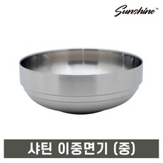 썬샤인 스텐 샤틴 이중 국그릇 6종, 샤틴이중면기 중 1개, 1개