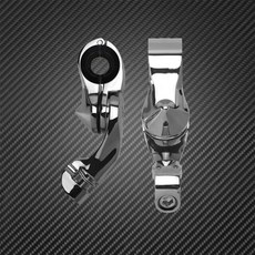 할리데이비슨 풋 페그 32mm 1-14quot 하이웨이 크래시 바 짧은 클램프 호환품, 2x마운팅 클램프