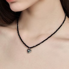 헤이(Hei) [Hei][루시 신예찬 착용] crystal heart necklace