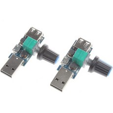 스위치 속도 모듈 dc 4-12v ~ 2.5-8v 5w （pack이 있는 Noyito 5v USB 팬 무단계 속도 컨트롤러 레귤레이, One Color, 상세 설명 참조0