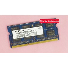 [해외] 평생 보증 ELPIDA DDR3 2 GB 1066 MHZ PC385S 오리지널 정통 DDR 3 2G 노트북 메모리 노트북 RAM 204PIN SODIMM, 1 x 2GB