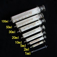 1ML-120ML 실험실 일회용 유리 주입 주사기 액체 주입기 전송 피펫 샘플러, 30ml 1pc, 1개