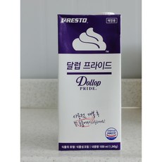 달럽프라이드 식물성 신선한휘핑크림1000ml 아이스박스, 1개, 1L