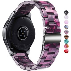 삼성 기어 S3 프론티어 클래식 화웨이 GT2 46mm 퍼플용 갤럭시워치 46mm 갤럭시워치 345mm 22mm 컬러풀 레진 스트랩 교체와 호환되는 딜레 밴드, 상세페이지 참조, 상세페이지 참조