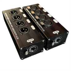 1Pc 4채널 3핀 XLR 오디오 및 DMX 네트워크 케이블 익스텐더 DMX512 네트워크 신호 익스텐더 여성, 여성, 검은색