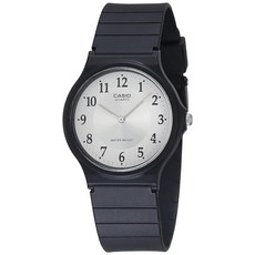 Casio 남성용 캐쥬얼 클래식 스테인리스 스틸 쿼츠 시계 실버 18.8 스트랩 (MQ-24D-7ECF)