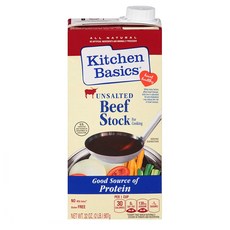 Kitchen Basics 키친 베이직 무염 비프 스톡 907g 4팩, 1개