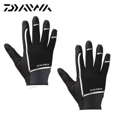  다이와 장갑 DG-7322W 솔티가 방한 지깅장갑 노컷 블랙, 블루 L, 1개 