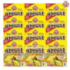 오뚜기 맛있는 애호박된장국 36g x12 즉석국 자취 간편 국물, 12개