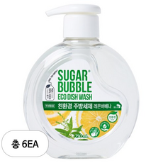 슈가버블 친환경 주방세제 레몬 버베나, 750ml, 6개