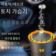 차량용 디퓨저 가습기 무드등 횃불 공기청정기 컬러풀 스타일링 픽업 가정용 가습기, V31-진주화이트-플러그인