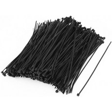 uxcell 나일론 스트립 지퍼 와이어 케이블 타이 패스너 2mmx150mm 500pcs 끄기, 1