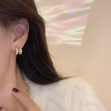 다나모인 디자인 H 포인트 골드 귀걸이&목걸이