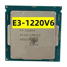 Xeon E3-1220V6 CPU 쿼드 코어 E3 1220 V6 프로세서 3.00GHz 8M 72W LGA1151 E3-1220 V6