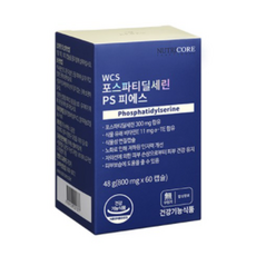 뉴트리코어 WCS 포스파티딜세린 피에스 레시틴, 60정, 5개