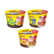 오뚜기 컵밥 톡톡참육 실쏙팩 톡톡김치알밥 4p + 참치마요덮밥 4p + 제육덮밥 4p 세트