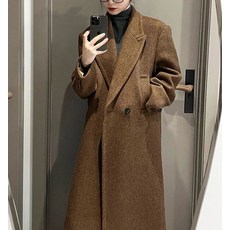 드레스허그 햅번 헤링본 코트