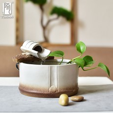 실내 인테리어 실내분수 천연가습기 물소리 미니분수, 화이트
