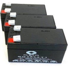 SPS Brand 12V 1.3메르세데스 벤츠 N000000004039용 아 대체 배터리3팩, SPS Brand 12V 1.3메르세데스 벤츠 N000
