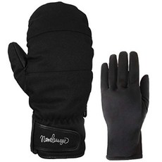 일본 고어텍스 남여공용 스노우보드 벙어리장갑 내부장갑포함 글러브 12종, 블랙