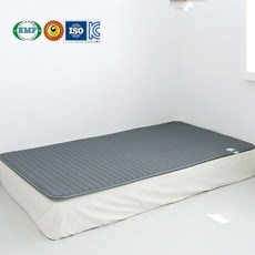 센서형 인체감지 탄소온열매트 면 그레이 싱글 전기요