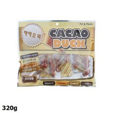 애견간식 카카오덕 오리 덤벨 1팩 320g, 후와유컴퍼니 1