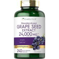 Carlyle 칼라일 Grape Seed 포도씨 추출물 24000mg 240정, 1개