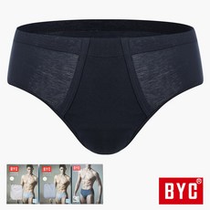 BYC 남성 순면 베이직 단색 맥시 삼각 팬티(BYT2100) 아이앤유샵 - byt6657