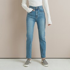 [당일발송] 해피진 슬림 일자 스판팬츠 미듐인디고