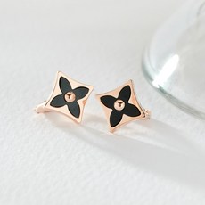 14k오닉스마름모귀걸이