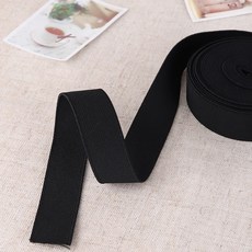 짱패브릭 (5마)고탄력-이중직고무밴드-블랙, 25mm, 1개 25mm, 1개