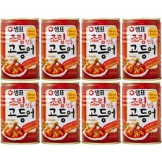 샘표 조림전용 고등어 400g 원터치 통조림, 8개