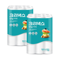 크리넥스 안심 키친타올, 120매, 24개