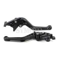 혼다 GROM 용 CNC 브레이크 클러치 레버 짧고 긴 오토바이 MSX125 2014 CBR500R CB500F CB500X 2013 CB 500F CBR 500R, short black, 1개