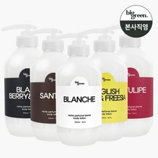 빅그린 니치 퍼퓸 바이옴 바디로션 500ml_5가지향, 향:블랙베리앤베이, 0.5l