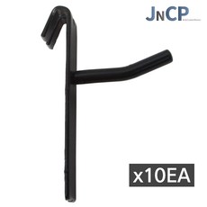 JNCP 휀스망 일선후크 10EA 후크 고리 악세사리 걸이 진열 메쉬망 네트망 철망, 블랙(2.5cm)x10EA, 10개