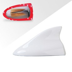 링컨 mkt mkc 상어 지느러미 안테나 자동차 라디오 fm am suv 용 범용 교체 외장 액세서리, [11] Solid White Standard
