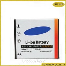  10pcs 860mAh 배터리 SLB-0837 SLB0837 SLB 0837 삼성 Digimax i5 i6 i50 L60 NV3 NV7 배터리, 한개옵션0 