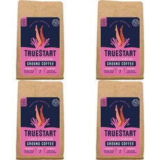 TrueStart Lively Ethiopian Ground Coffee 트루스타트 라이블리 에티오피아 그라운드 분쇄 커피 200g 4팩